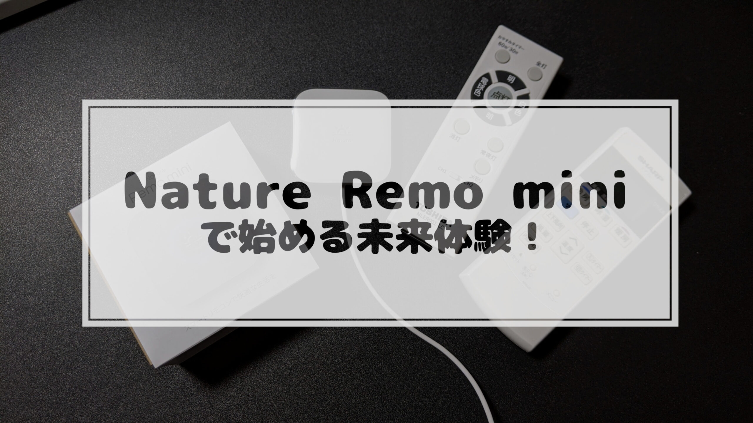 You are currently viewing Nature Remo miniで始める未来体験！